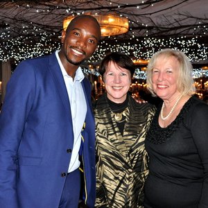 Die nuwe DA Leier, Mmusi Maimane saam met rdl Kari Brice (Overstrand) en haar moeder, Sandy Brice. 